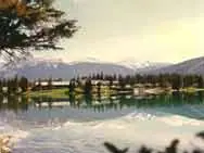 Jasper Park Lodge across Lac Beauvert