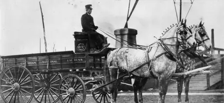 A delivery wagon used in CN Express service