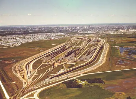 Aerial view of Symington yards