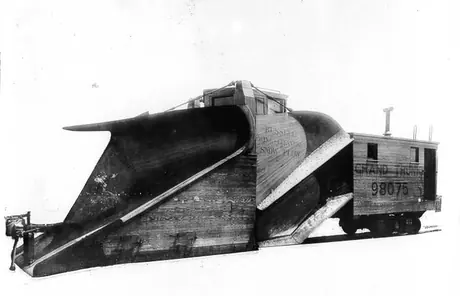 A Grand Trunk “Russell” snowplough