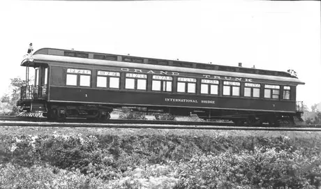 Self-propelled steam car No. 1 used on International Bridge Service