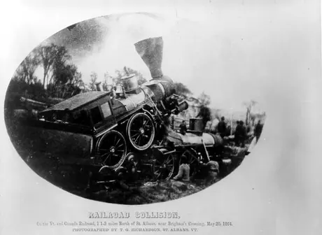 Collision on the Vermont & Canada Railroad