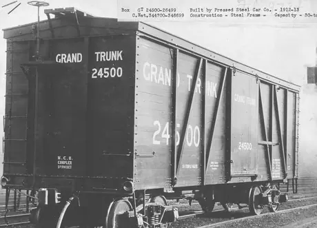 Grand Trunk Railway steel-frame boxcar No. 24500