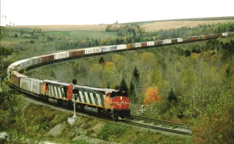 Eastbound container train heads to Halifax