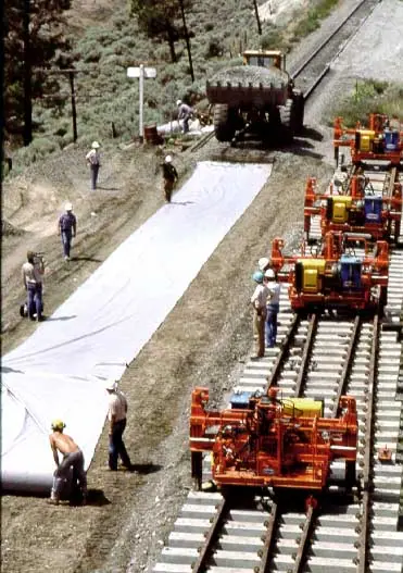 Installing the first concrete-tie switch in North America