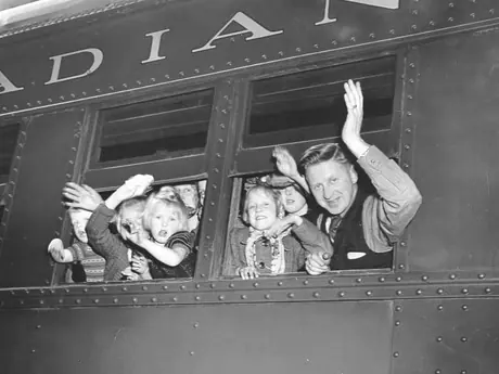Dutch immigrants in transit