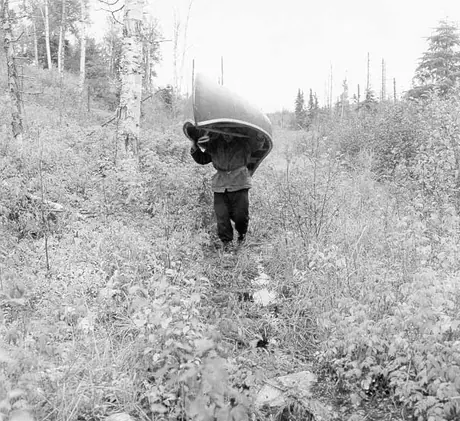 A portage in the province of Quebec