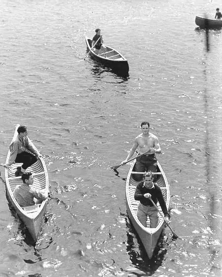 Canoeists at Camp Arowhon