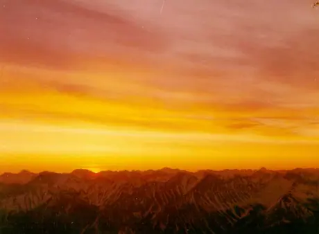 Sunrise from Pyramid Mountain