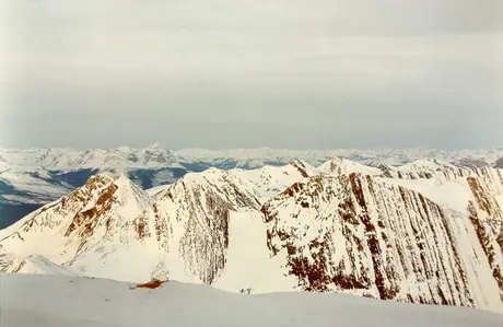 The Rockies from Pyramid Mountain