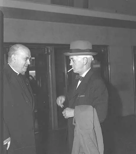 Rev. Wilfrid. J. Langlois and Sir. Alexander Fleming, M.B. (Penicillin discoverer)