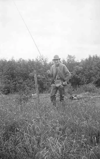 Scouting founder Lord Baden-Powell goes fishing