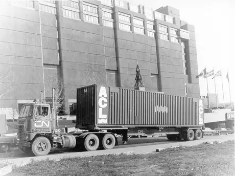 A.C.L. 40 foot container near Montreal