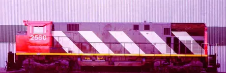 CN diesel-electric locomotive 2560, left side