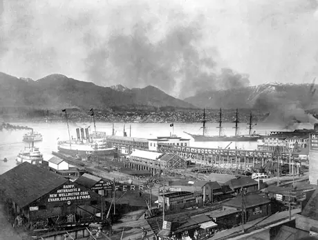 Grand Trunk Pacific Steamship Company Vancouver dock and waterfront