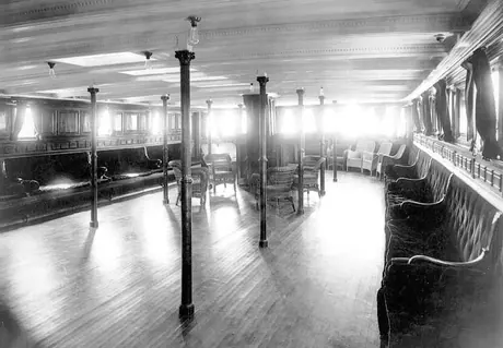 Interior of the passenger ship SS Northumberland