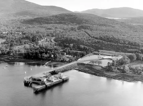 A bird's eye view of Bar Harbour