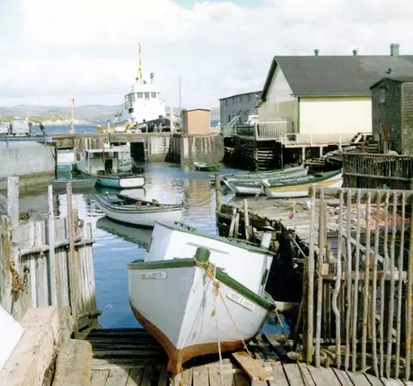 Fishing boats docked at Ring Bolt Cove, Port aux Basques Harbour