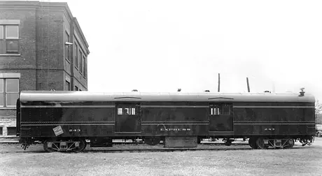 Nfld. Ry. Express car 253, side view