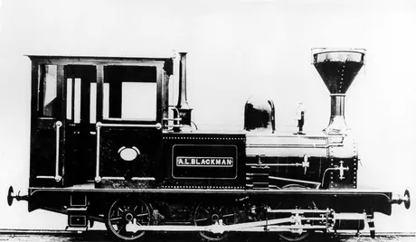 The first Nfld. Ry. steam locomotive, A.L. Blackman
