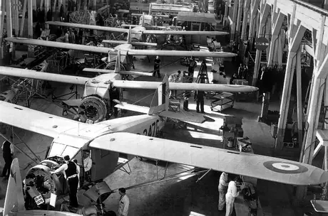 Building a Noorduyn Norseman for the Royal Canadian Air Force at a Noorduyn Aviation factory