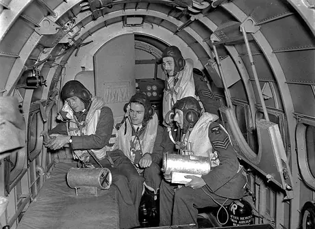 General reconnaissance aircraft use pigeons to send messages to base during required radio silence