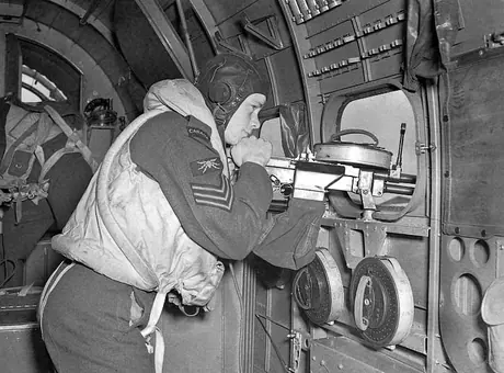Air gunner belonging to the RCAF's