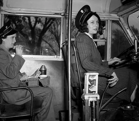 Elsie Dickey and Ruby Flaherty, Passenger Operators for the Niagara, St. Catharines & Toronto Ry.