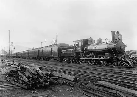 Central Vermont Railways coal burning steam locomotive 108 FS Stranahan