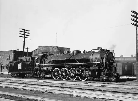 Central Vermont Railways coal burning steam locomotive 601