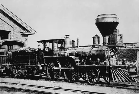 Great Western Railway locomotive Prospero no. 52, NG warning switchtenders of standard gauge cars