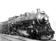 Canadian National Railway steam locomotive 5304, three-quarter view