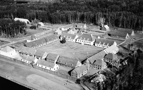 An aerial view of Old Fort William