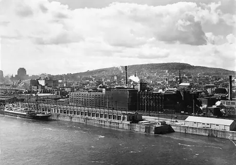 Montréal Harbour as seen from Île Ste-Hélène