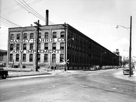 A Massey-Harris Co. farm implements factory