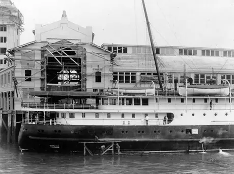 Construction of Grand Trunk Pacific Coast Steamship Company dock facilities