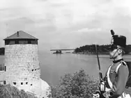 Infantry guard watching over the West tower