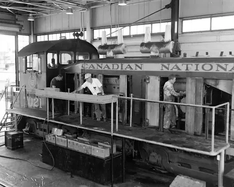 Working in the Hamilton express freight terminal