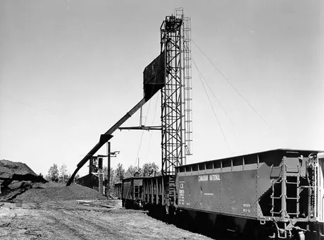 Coal plant at a coaling station