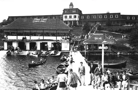 The Highland Inn seen from the dock