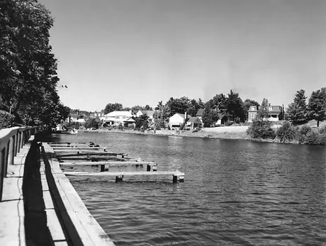 A dock area for small craft
