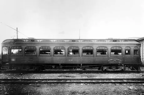 Niagara, St. Catharines and Toronto Railway electric interurban passenger car no. 131