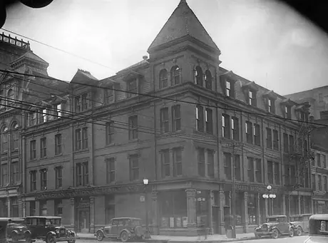 Exterior view of the old Canadian National Railway ticket office