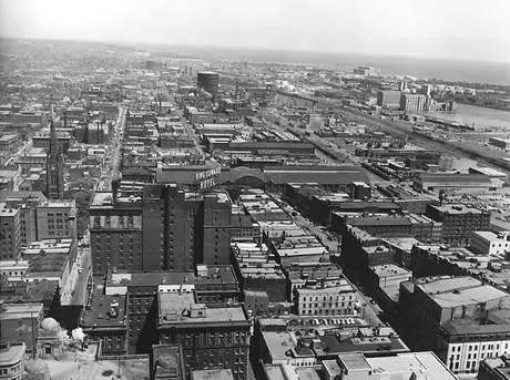 The King Edward Hotel seen from the CIBC building