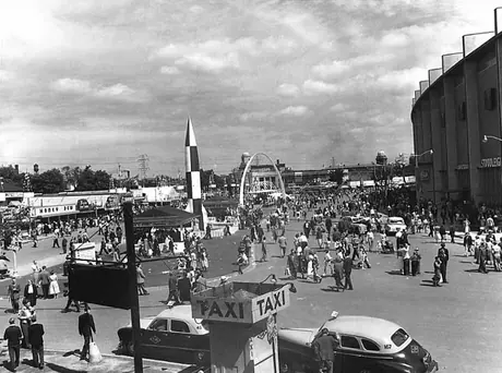 A taxi stand at the Canadian National Exhibition grounds in Toronto
