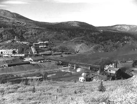 A coal mining operation in Western Canada