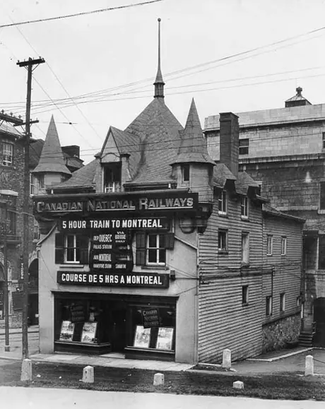 A Canadian National Railway ticket office