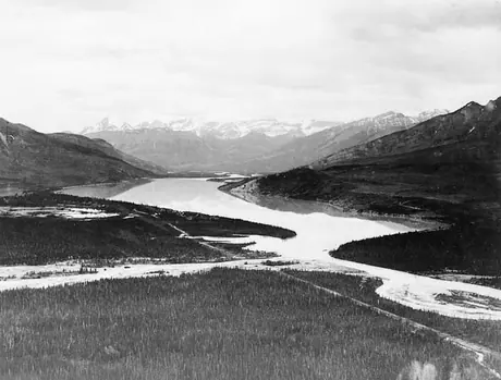 Cleared right of way for the Grand Trunk Pacific Railway