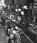 Mount Royal Tunnel - labourers at work in the new south section