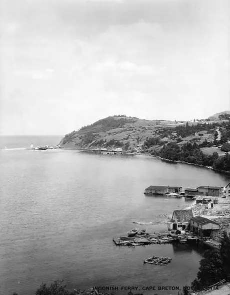 Docking facilities at a seaside community on Cape Breton